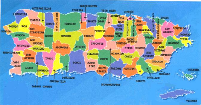 mapa de puerto rico