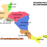 central america politic map