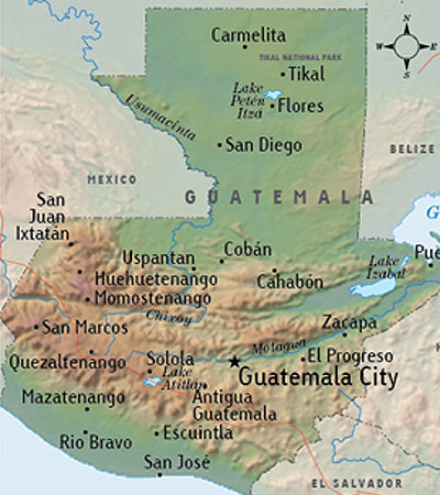 Guatemala Map