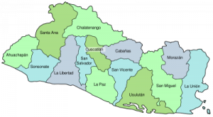 mapa san salvador y sus departamentos