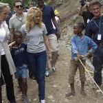 Shakira visiting Petionville Haiti