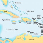 central america caribbean map