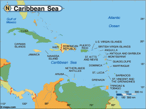 caribbean jobs map