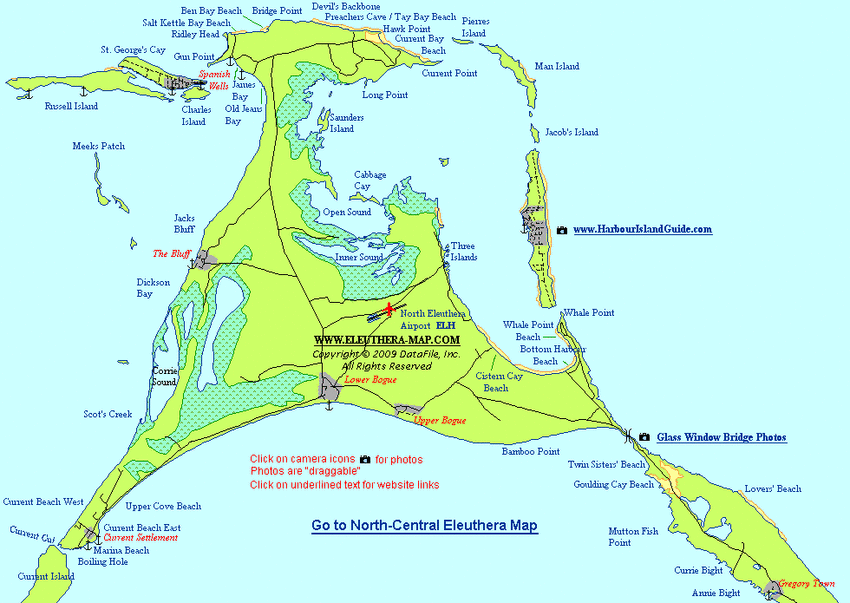 eleuthera island map