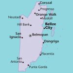 belize cities map