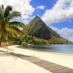 St Lucia island beach